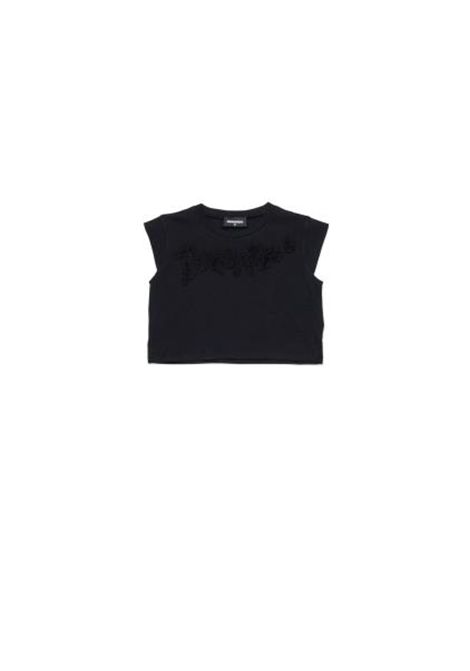 T-shirt smanicata crop DSQUARED2 JUNIOR | DQ3157 D0015DQ900